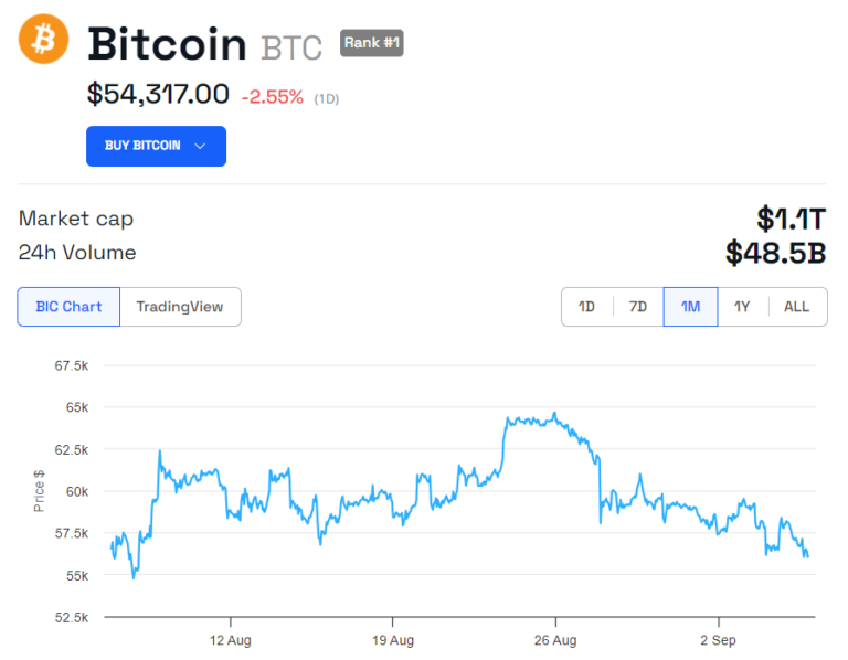 Bitcoin Price Performance. Source: BeInCrypto