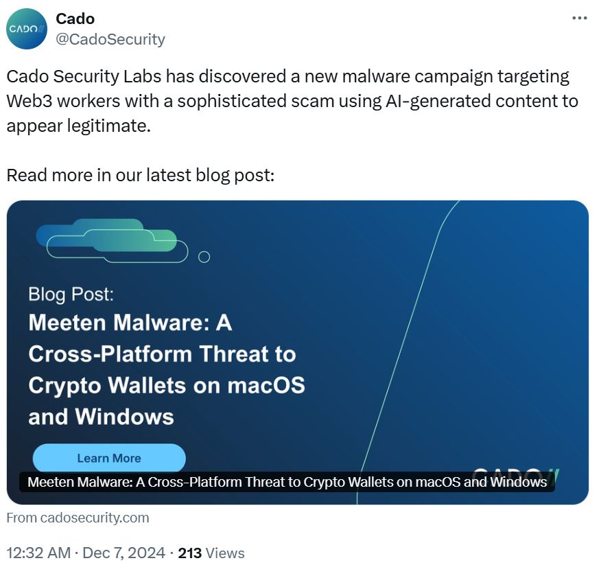 Web3 Workers Scam Targets Crypto Employees with Fake Meeting Apps