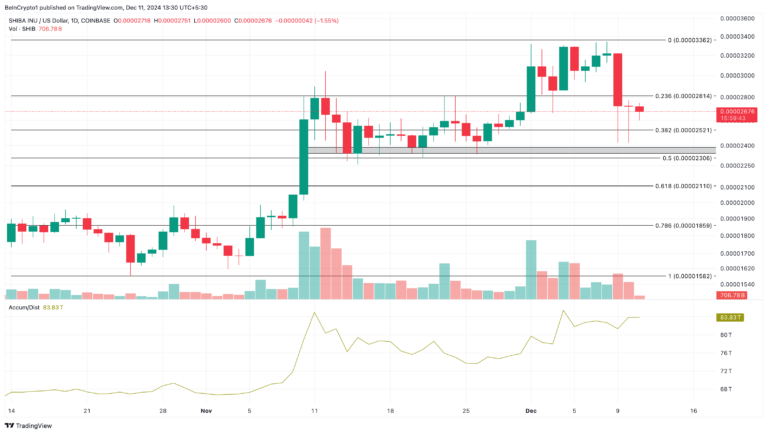 Shiba Inu Daily Analysis. Source: TradingView