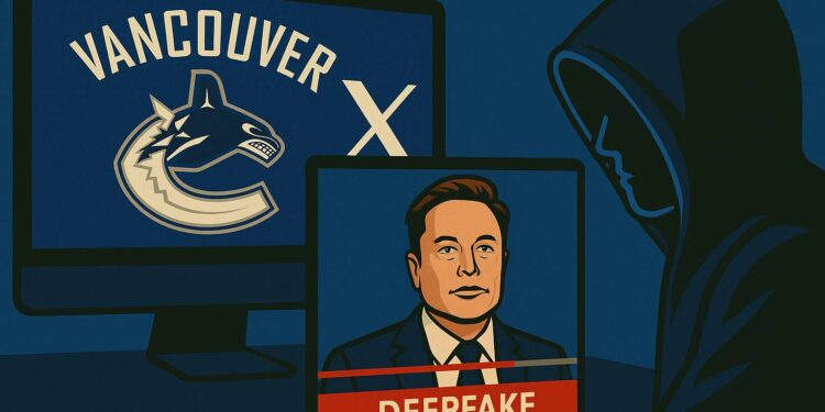 Hackers Seize Vancouver NHL Canucks X account, deploy DeepFake Elon Musk video