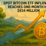 Bitcoin’s rally triggers $934 million spot Bitcoin ETF inflows, numbers hit one-month high