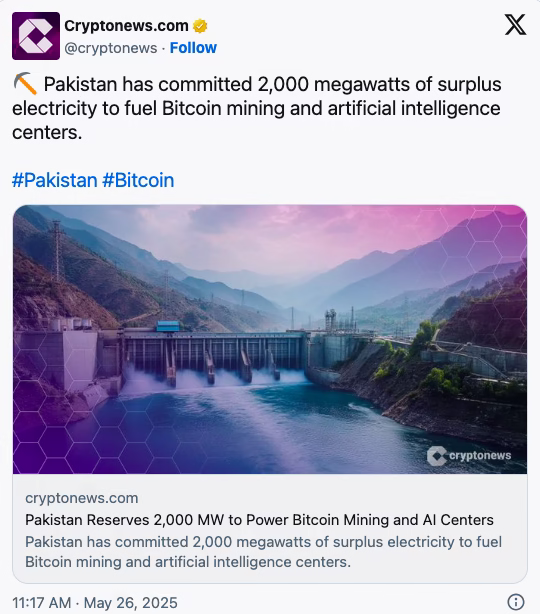 Pakistan crypto ban