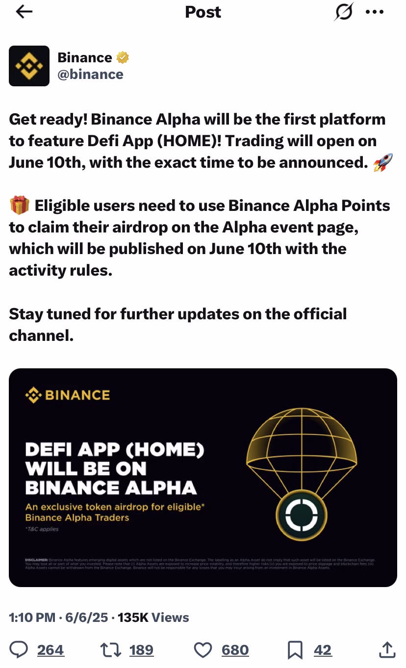 Source: X/Binance