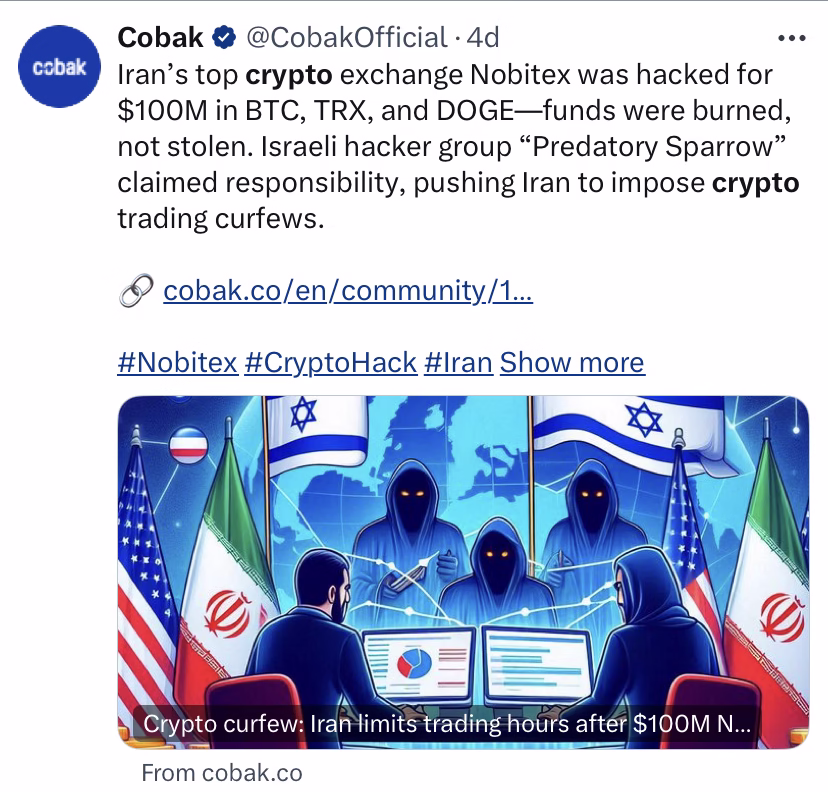 Source: X/Cobakofficial