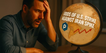 Polymarket odds on US strike against Iran spikes, triggers crypto market jitters
