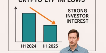 Crypto ETP inflows in H1 2025 dip slightly despite strong investor interest