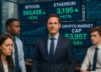 Crypto market cap nears $4 trillion, trailing only world’s most valuable company