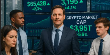 Crypto market cap nears $4 trillion, trailing only world’s most valuable company