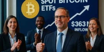 Spot Bitcoin ETFs see $363M inflow, marks 12-day streak totaling $6.6B