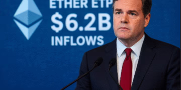 Ether ETPs 2025 gains smash records with $6.2B inflows as crypto funds soar