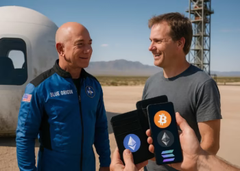 Jeff Bezos’ Blue Origin crypto payments open spaceflight bookings in Bitcoin, Ethereum, and Solana