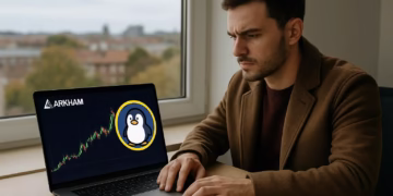 Arkham listing puts PENGU meme coin on breakout watch