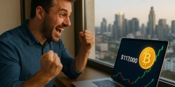 Bitcoin crosses $117K as bulls take control amid massive short liquidation