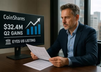 CoinShares profit report shows $32.4M Q2 gains, eyes US listing