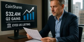CoinShares profit report shows $32.4M Q2 gains, eyes US listing