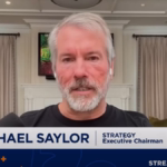 Strategy chair Michael Saylor said Bitcoin demand from ETFs and companies is surpassing daily miner supply, which could drive a year-end rally. Source: CNBC