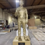 Giant golden CZ statue erected in Washington days after Trump pardon sparks controversy