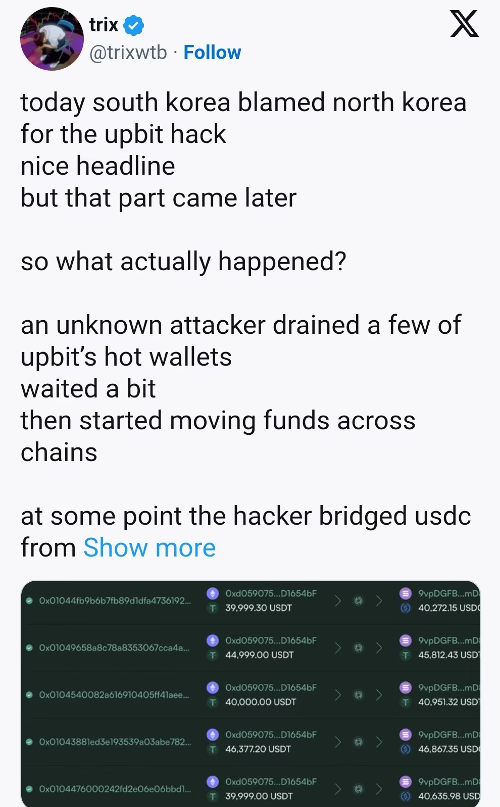 North Korea's Lazarus Group suspected in $30 million Upbit cryptocurrency theft