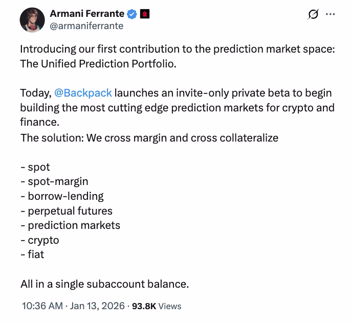 Unified prediction portfolio