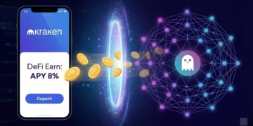 Kraken users can now earn 8% on stablecoins through Aave without touching a wallet
