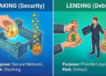 Staking vs lending in crypto: what's the difference and which is safer?
