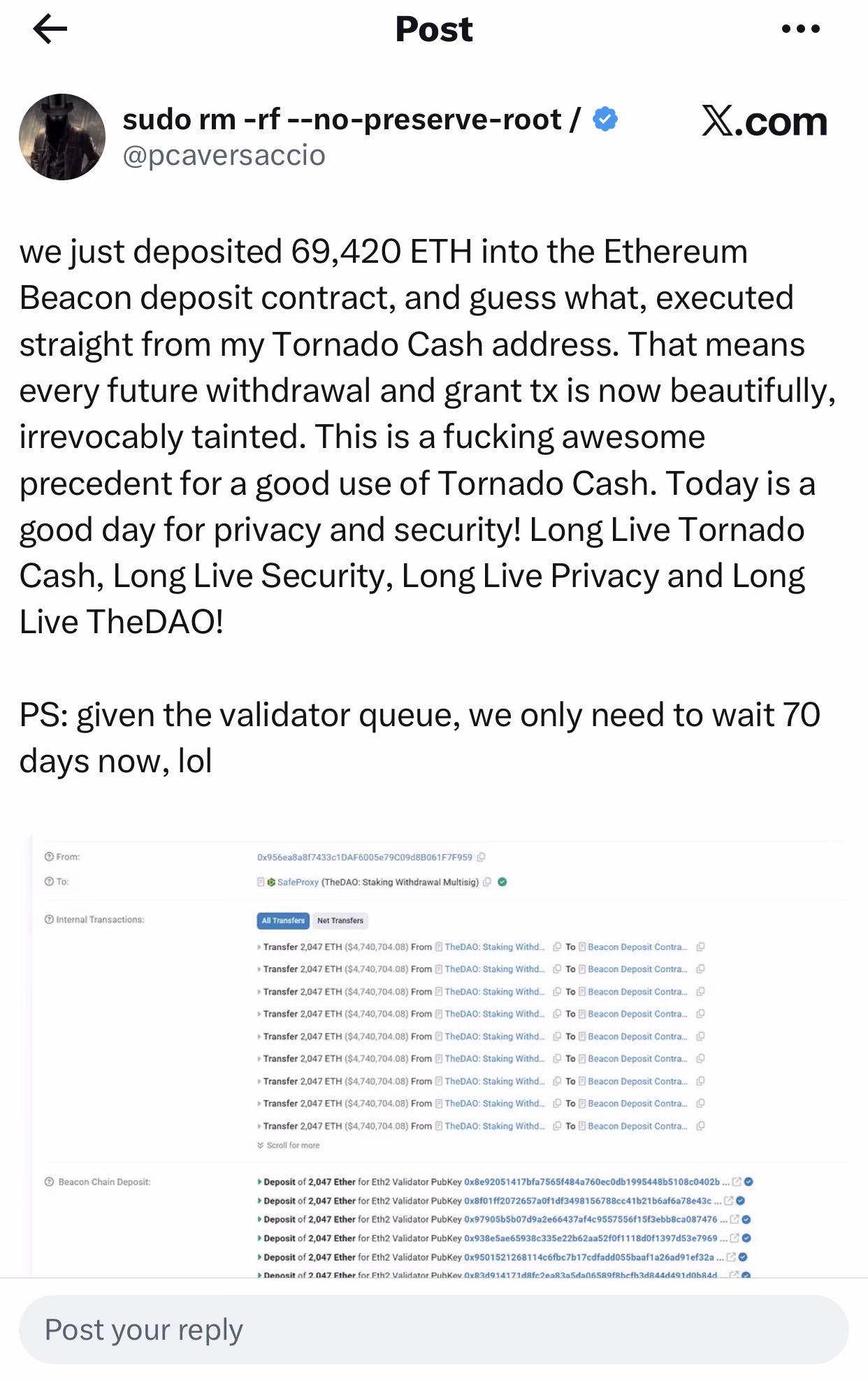 Ethereum DAO Uses Tornado Cash to Normalize Privacy