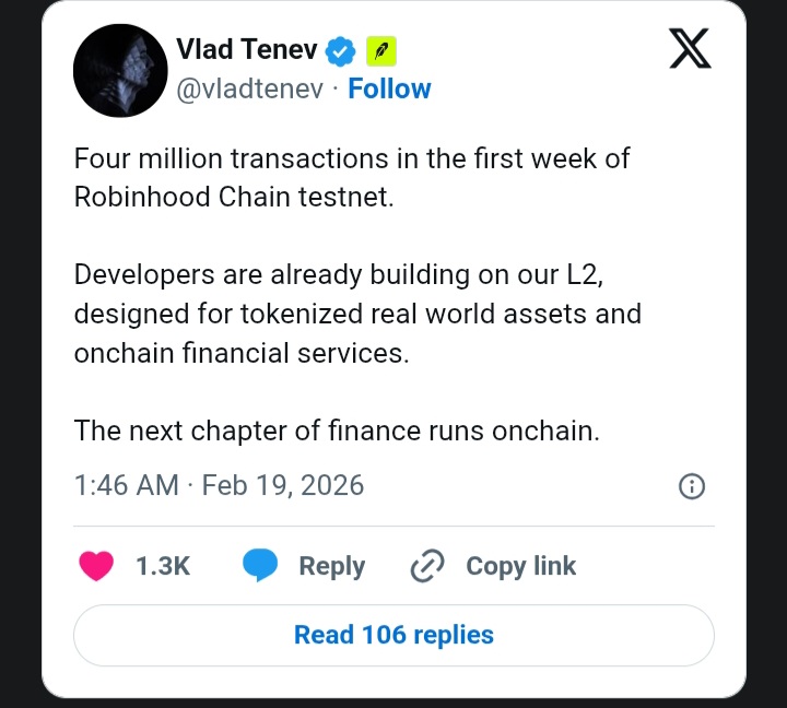 Robinhood Chain testnet