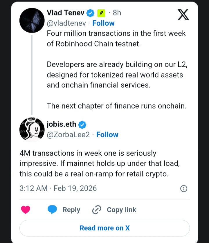 Robinhood Chain testnet