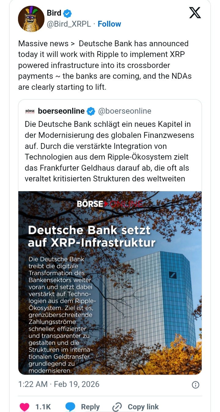 Deutsche Bank Ripple partnership