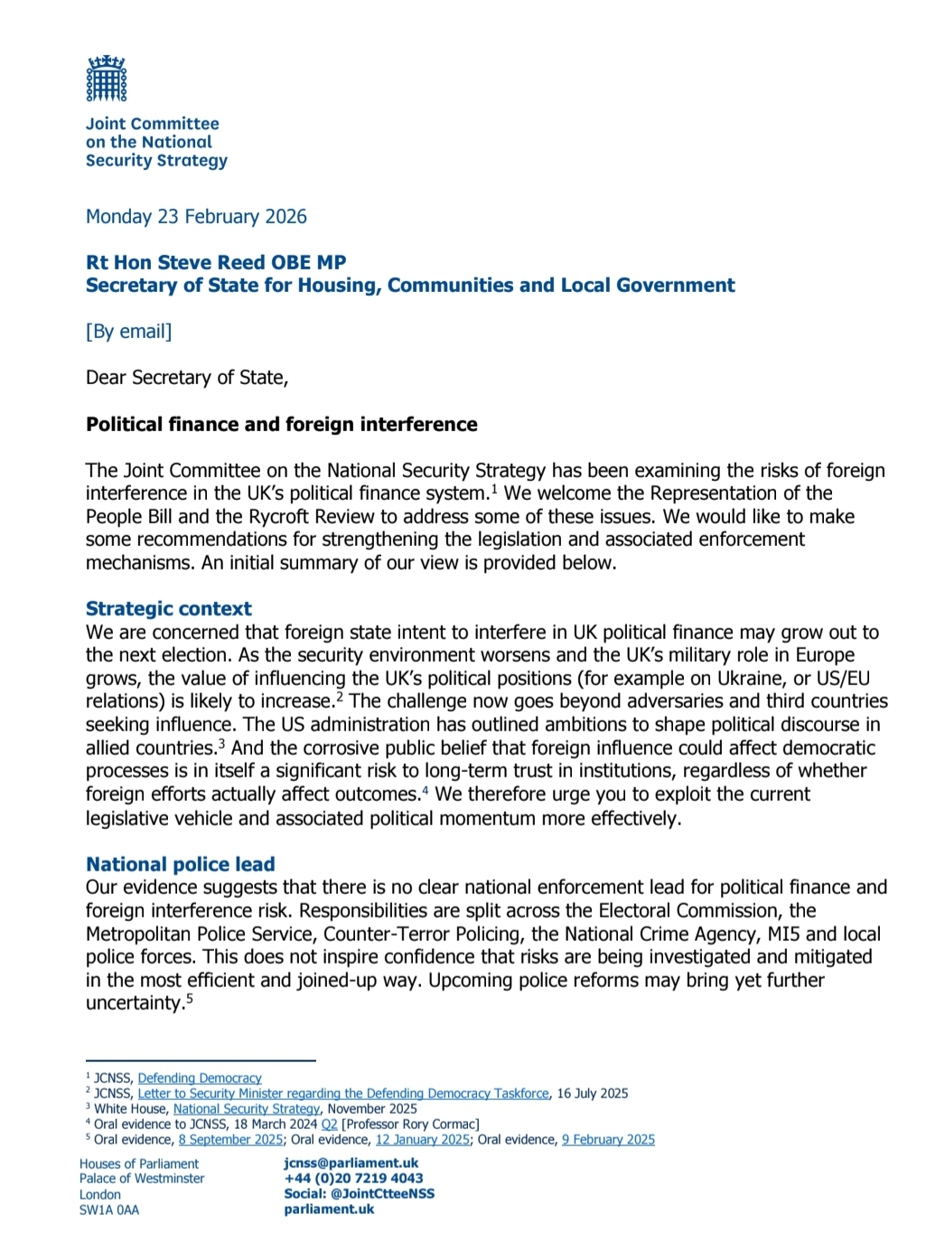 UK pushes ban on political crypto donations over interference fears