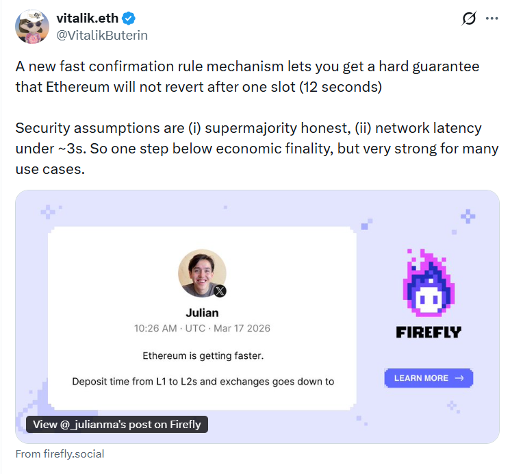 Ethereum Fast Confirmation Rule