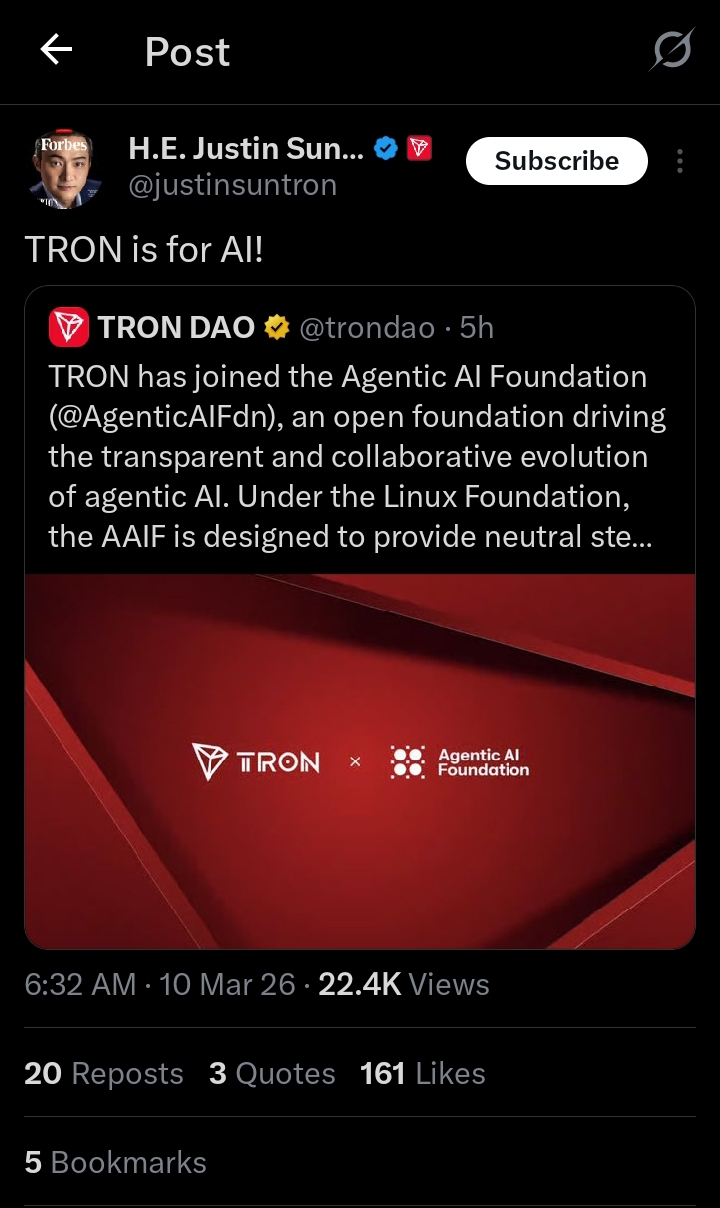 https://x.com/justinsuntron/status/2031241691064316309?t=w8FrbNKGWMMvElR2nVmXJA&s=19