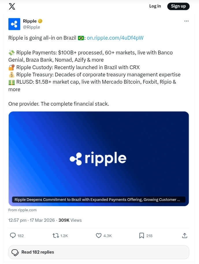 Ripple Brazil expansion gains momentum with RLUSD and XRP