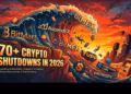 Crypto project closures surge as 70+ blockchain ventures disappear in 2026