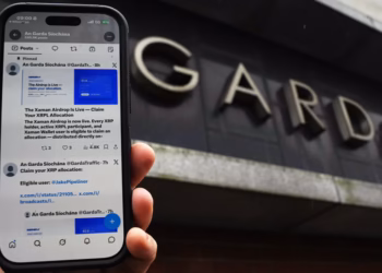 Irish police X accounts hijacked to push fake XRP airdrop to 900,000 followers
